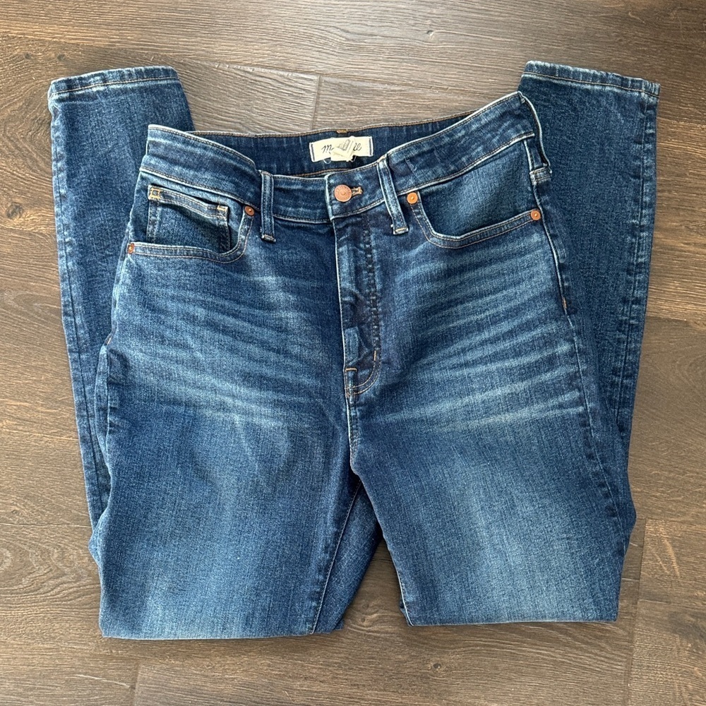 Madewell Curvy High Rise Skinny size 29 Classic Blue Denim Jeans - Picture 7 of 9